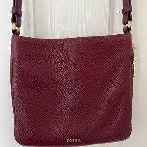 Fossil Burgundy Crossbody Bag